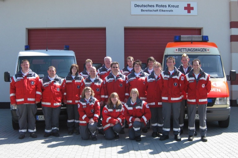 Gruppenfoto der DRK Bereitschaft Elkenroth (August 2009)